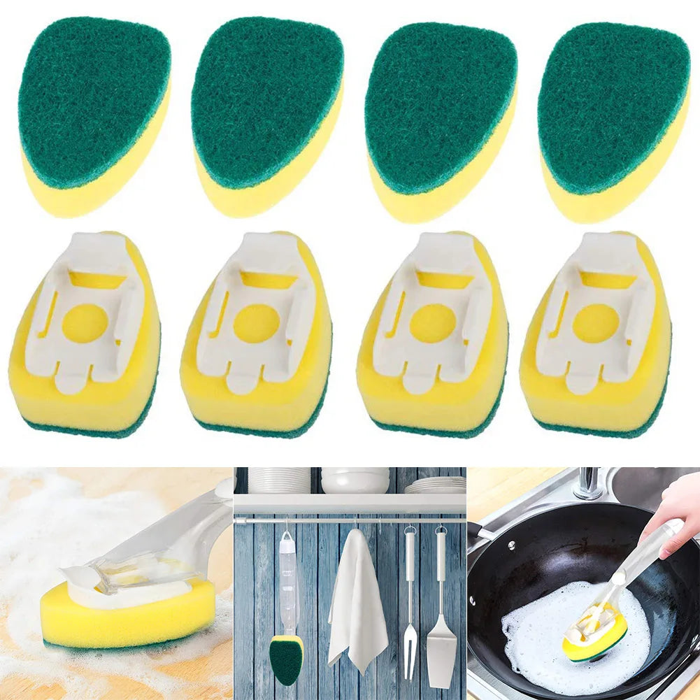 Refillable Dish Wand Scrubber