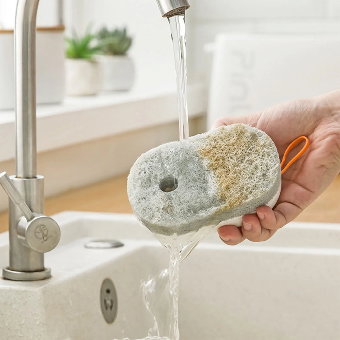 Refillable Dish Wand Scrubber