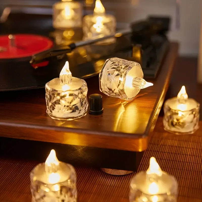 Crystal Flameless Candle Set