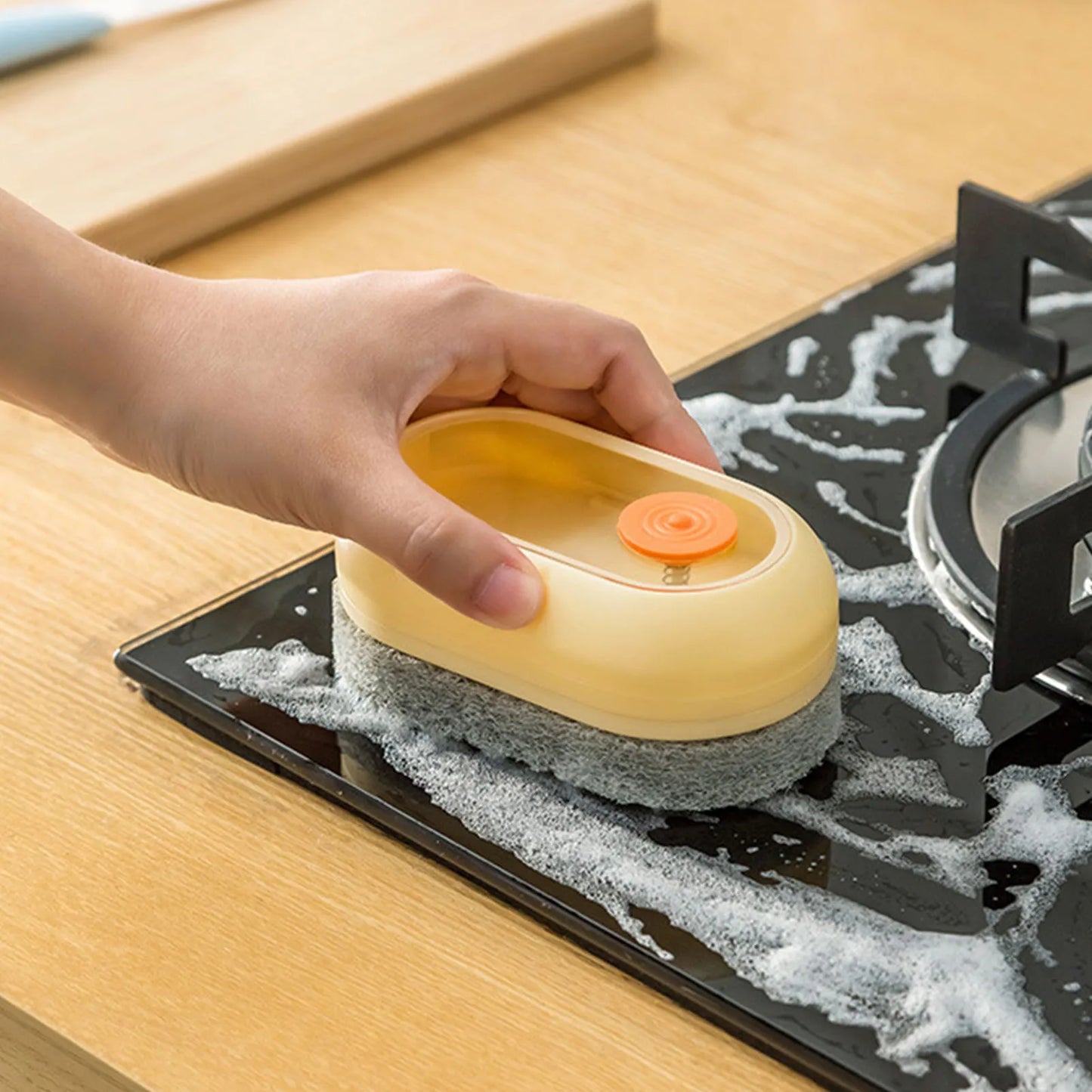 Refillable Dish Wand Scrubber