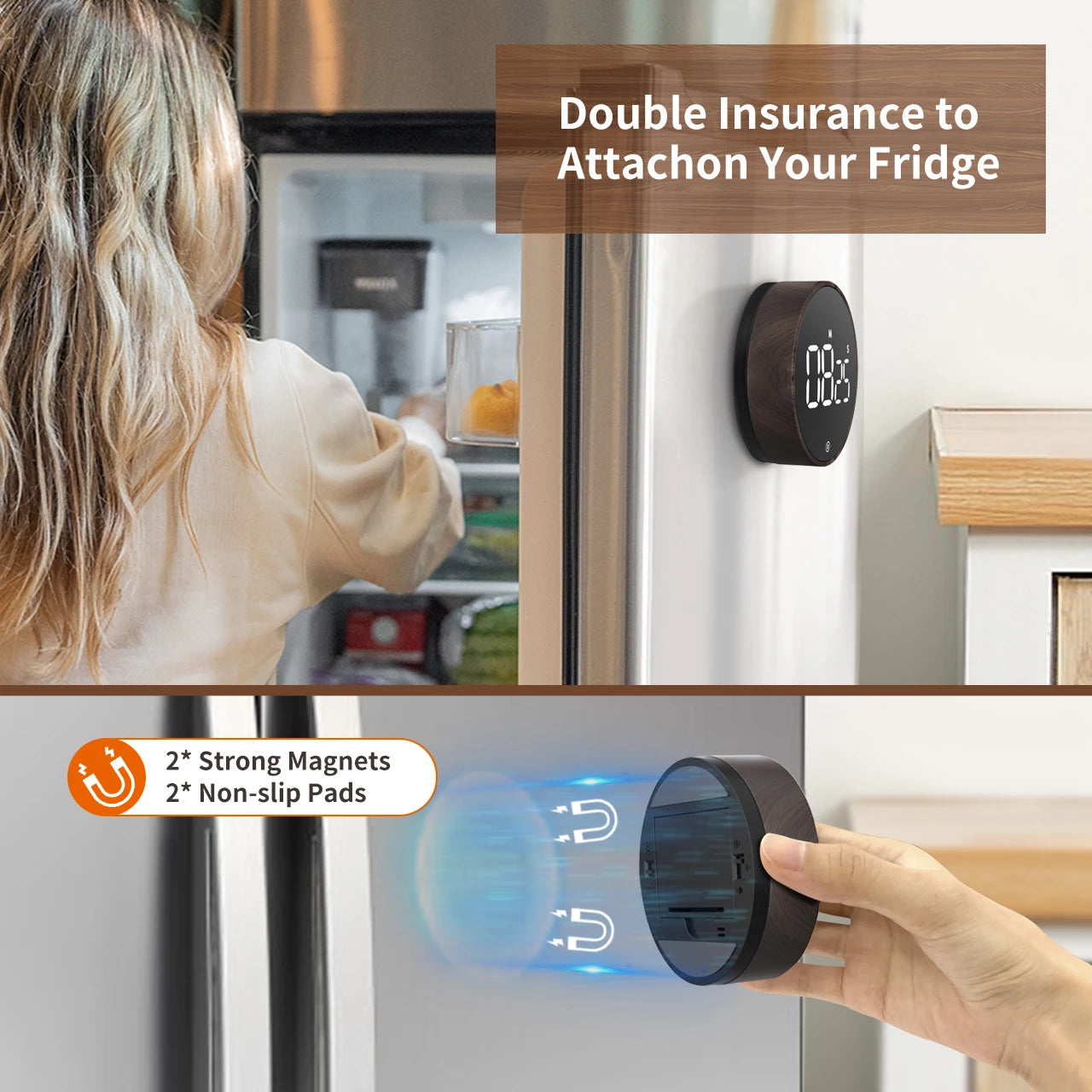 Digital Magnetic Kitchen Timer