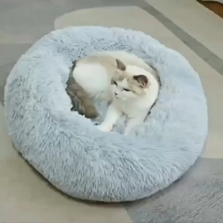 Plush Round Pet Bed