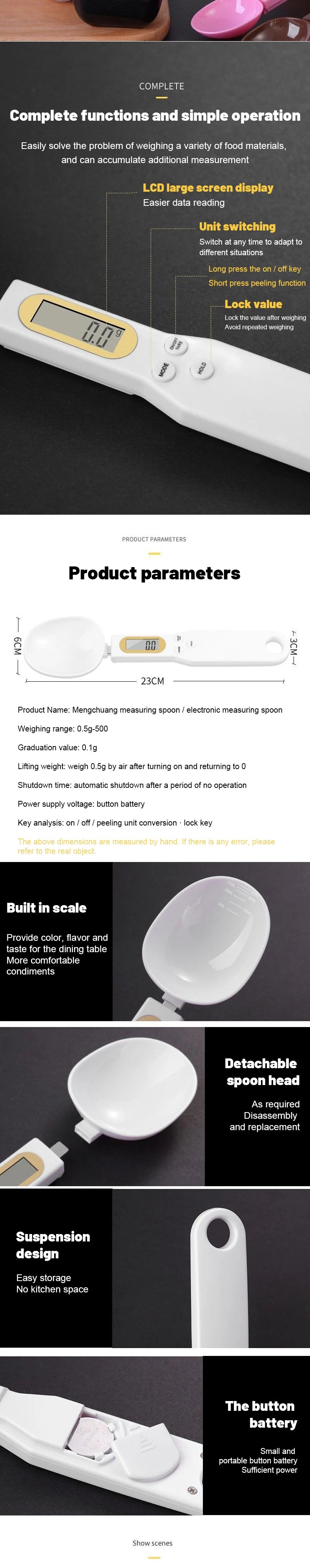 Electronic Measuring Spoon Scale