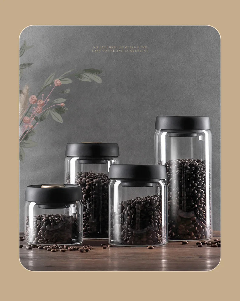 Vacuum Glass Storage Jar