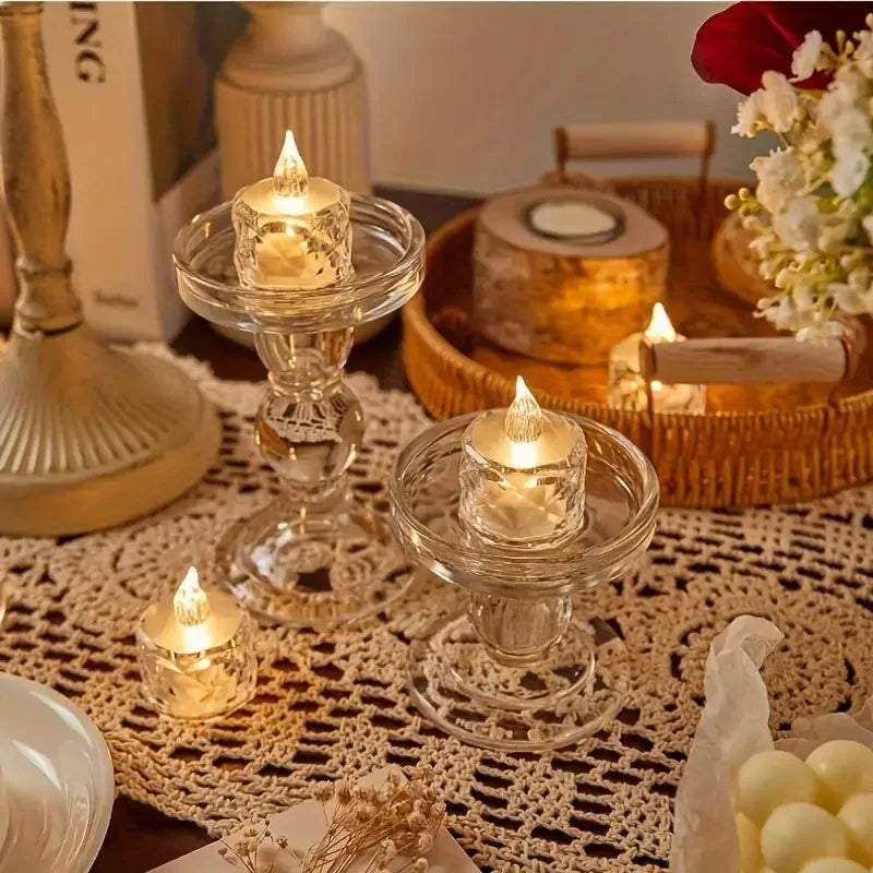 Crystal Flameless Candle Set