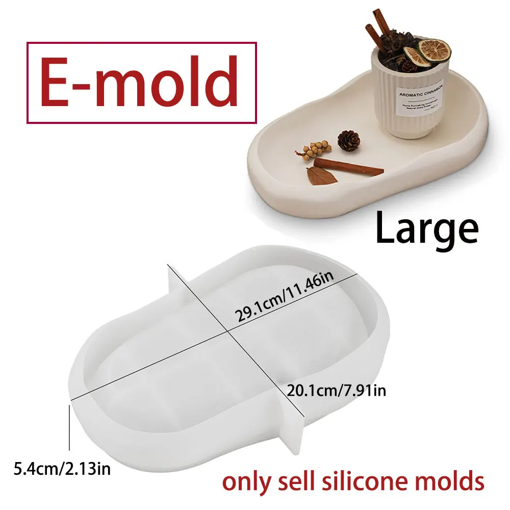 Irregular Oval Concrete Mold