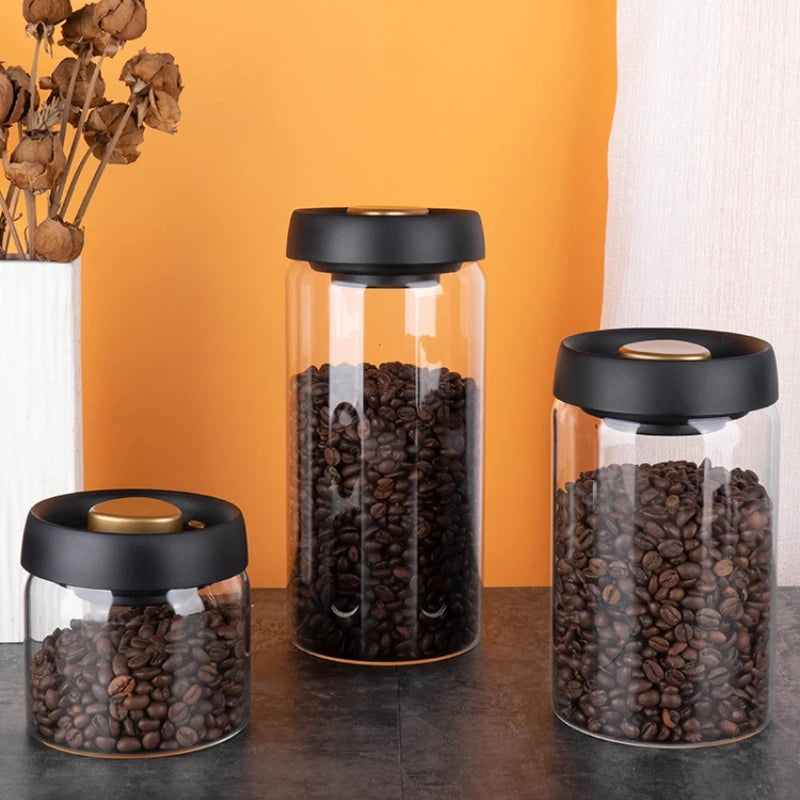 Vacuum Glass Storage Jar