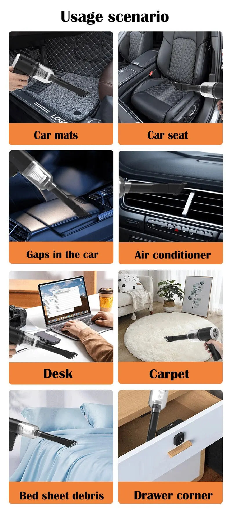 Wireless Portable Car Vacuum