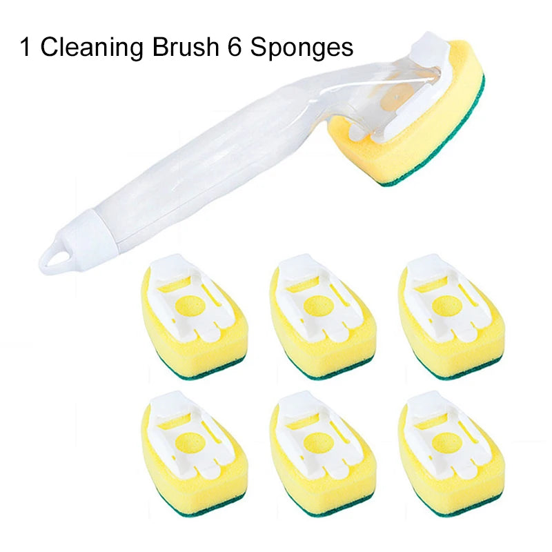 Refillable Dish Wand Scrubber
