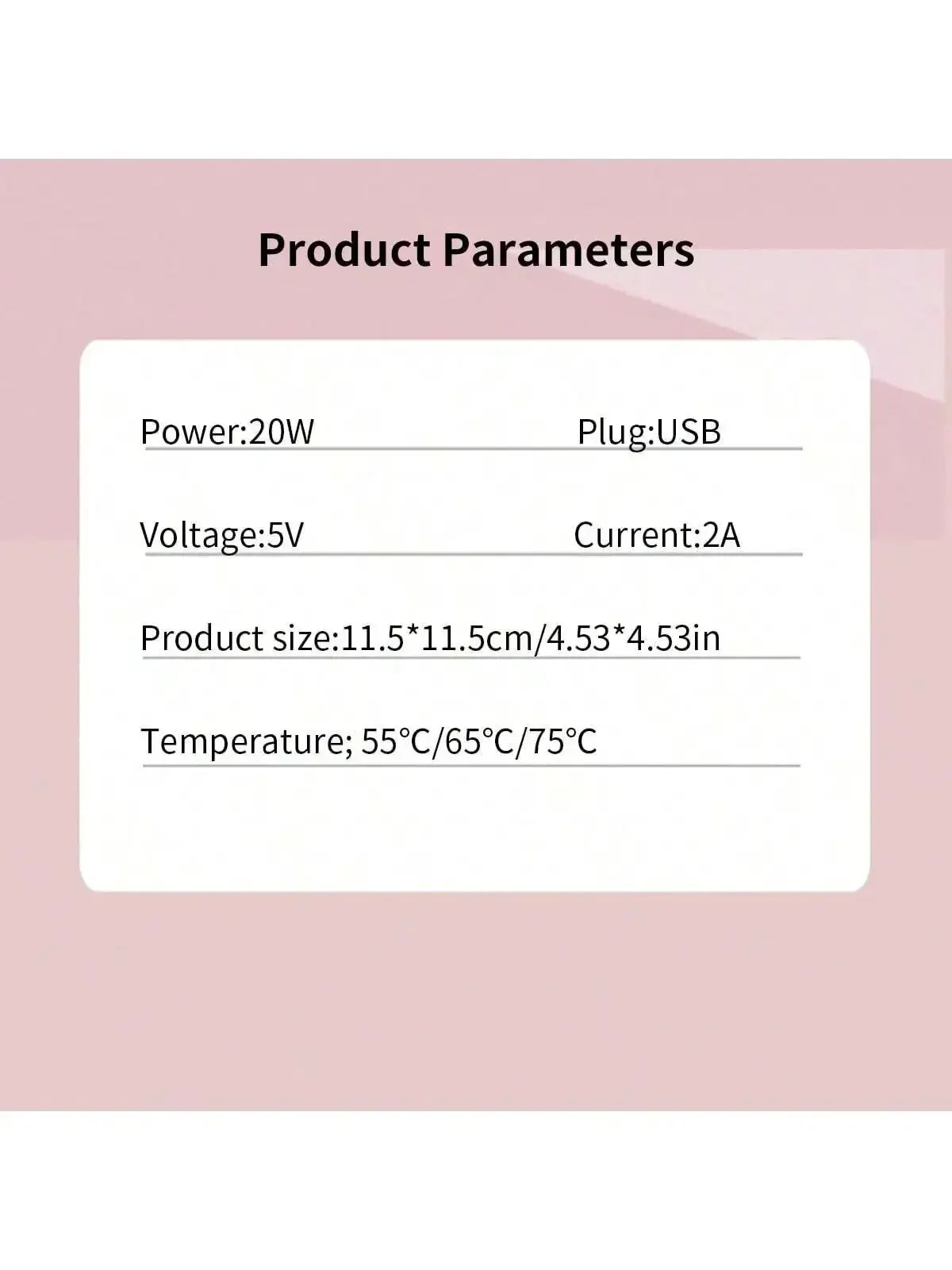 USB Thermostatic Heating Coaster