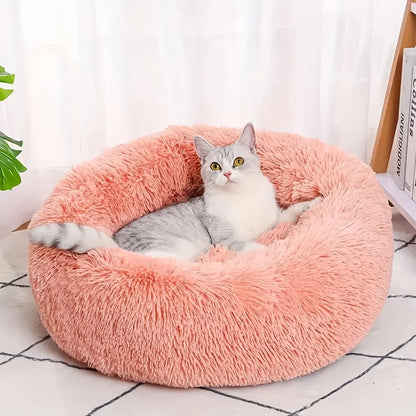 Plush Round Pet Bed
