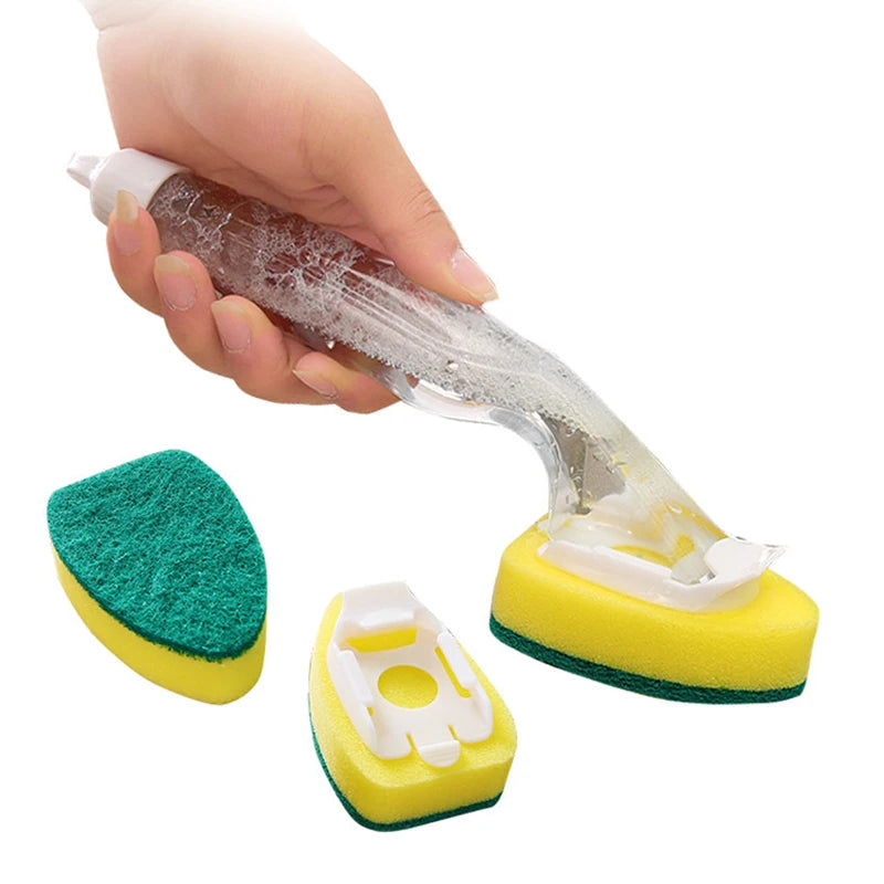 Refillable Dish Wand Scrubber