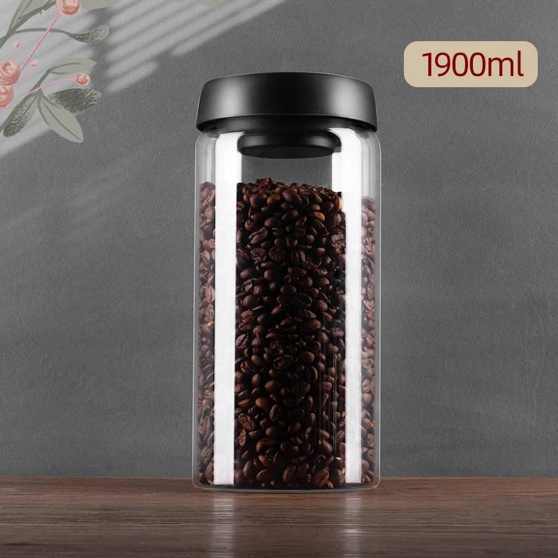 Vacuum Glass Storage Jar