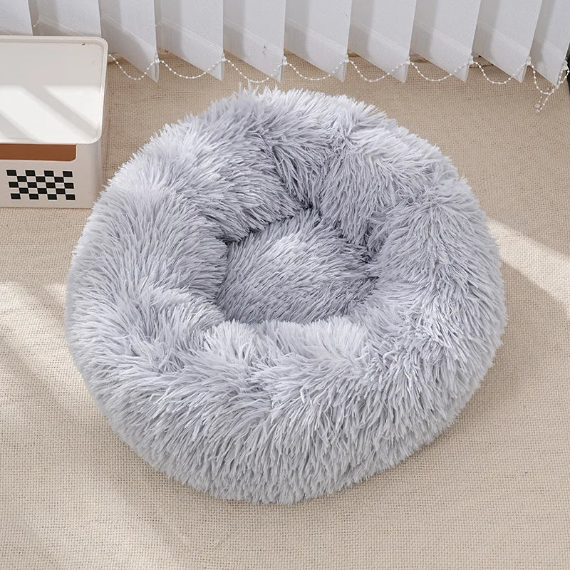 Plush Round Pet Bed