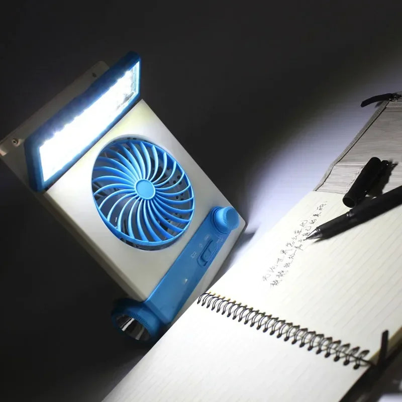 Mini Solar Fan Lamp