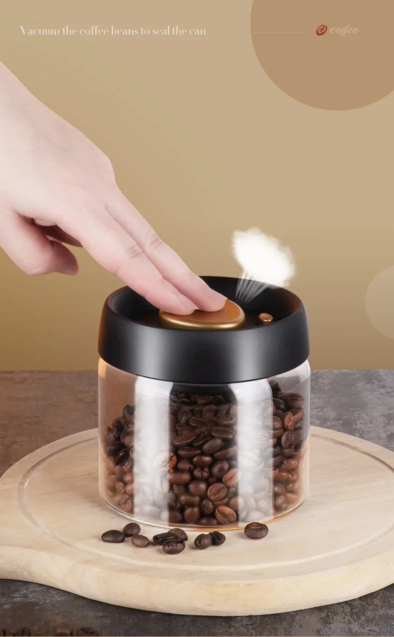 Vacuum Glass Storage Jar