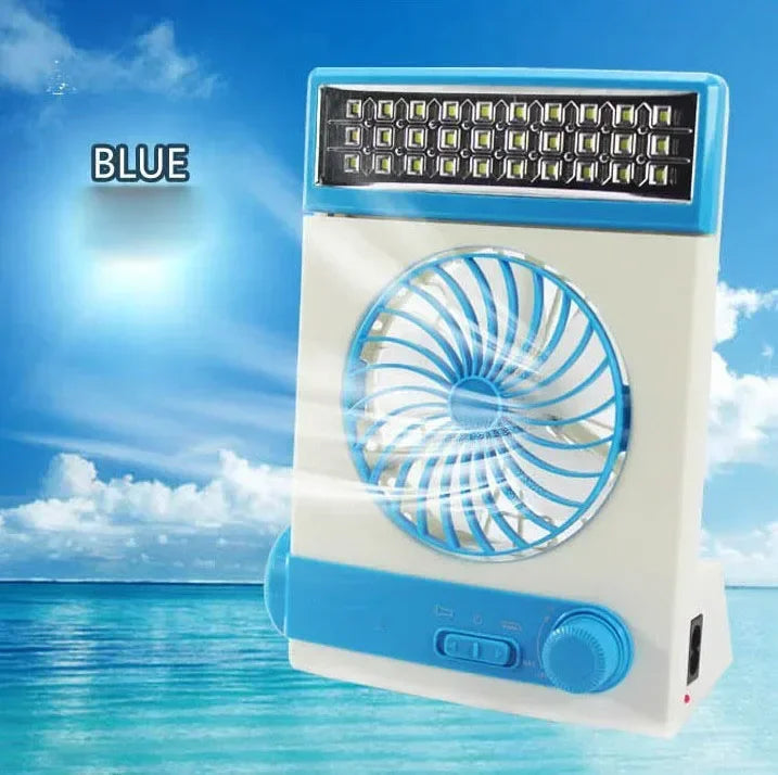 Mini Solar Fan Lamp