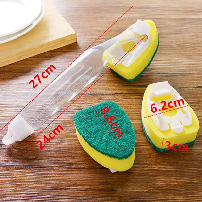 Refillable Dish Wand Scrubber