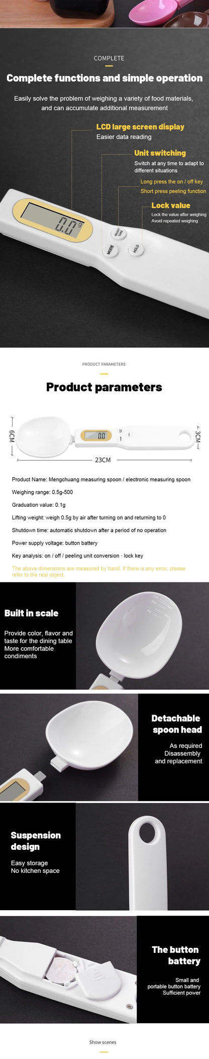 Electronic Measuring Spoon Scale