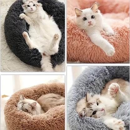 Plush Round Pet Bed