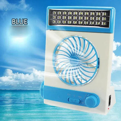 Mini Solar Fan Lamp
