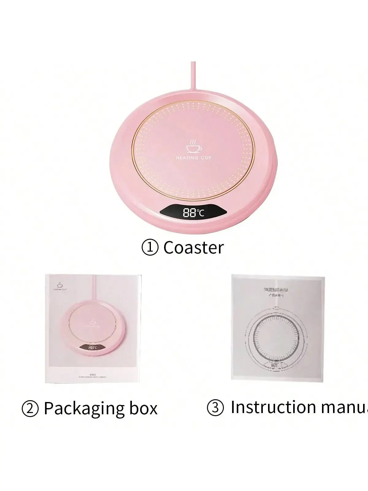 USB Thermostatic Heating Coaster