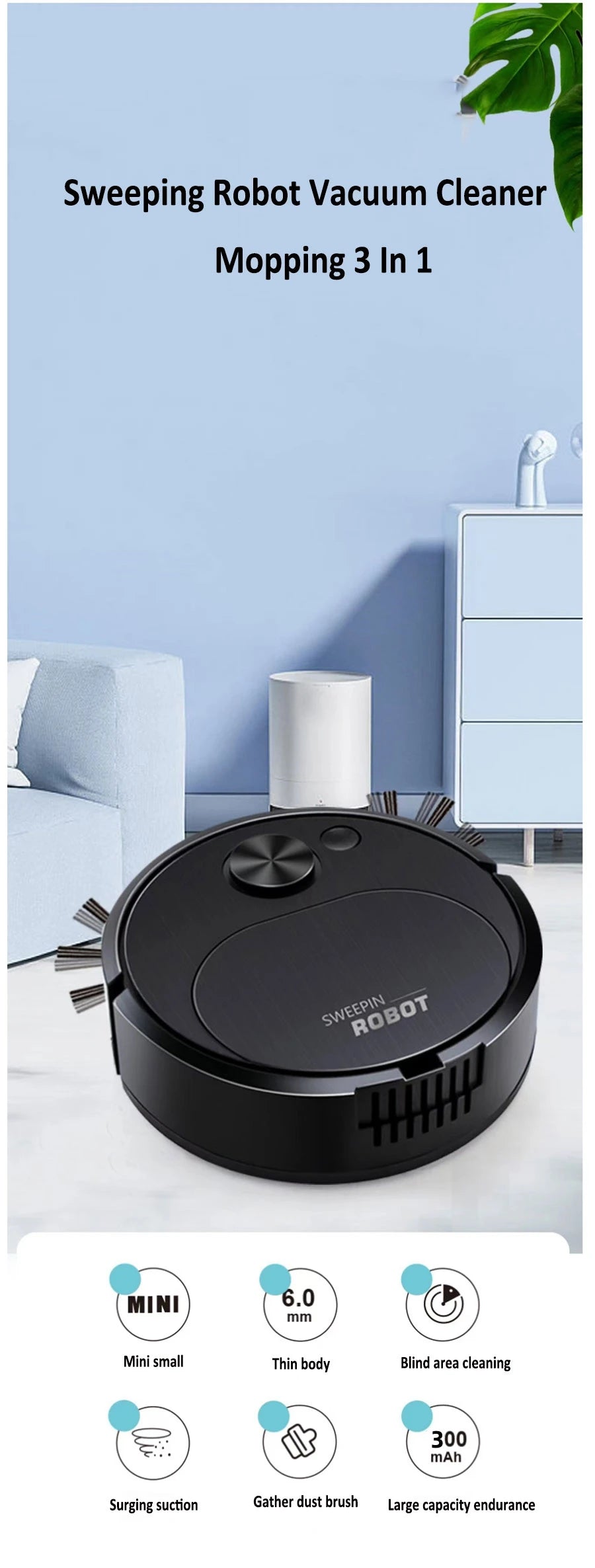 Smart Wireless Robot Vacuum