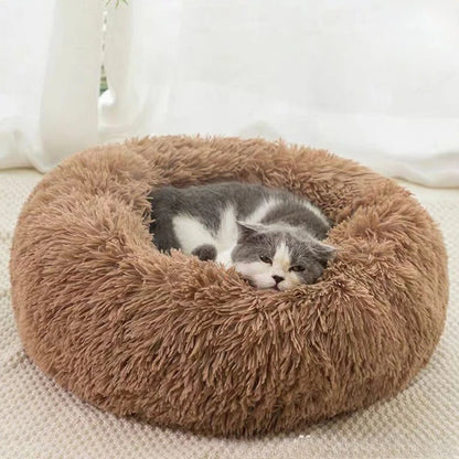 Plush Round Pet Bed