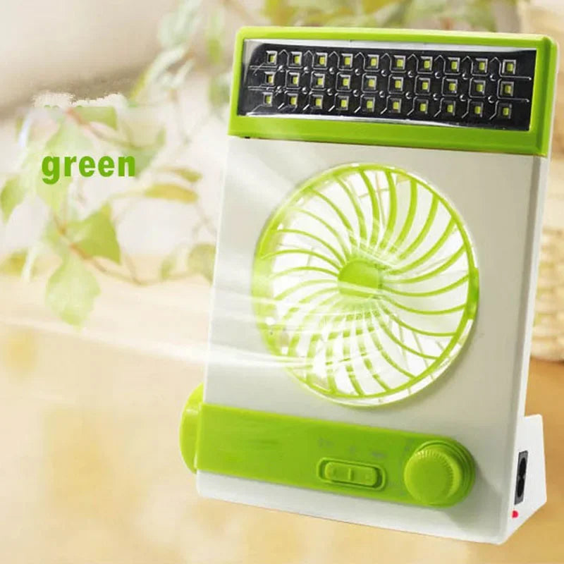 Mini Solar Fan Lamp