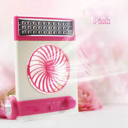 Mini Solar Fan Lamp