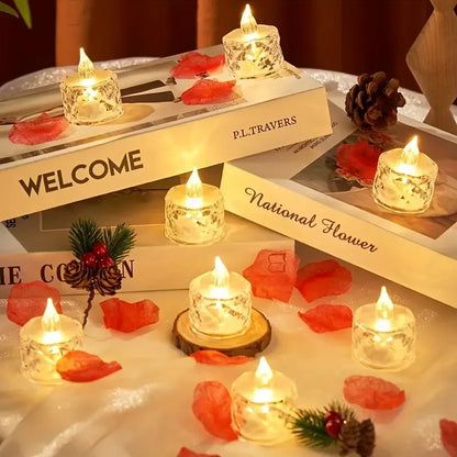Crystal Flameless Candle Set