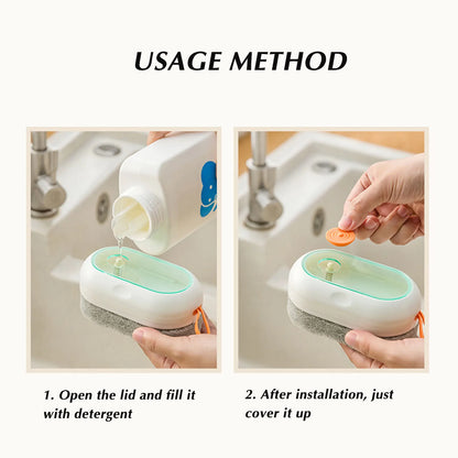 Refillable Dish Wand Scrubber