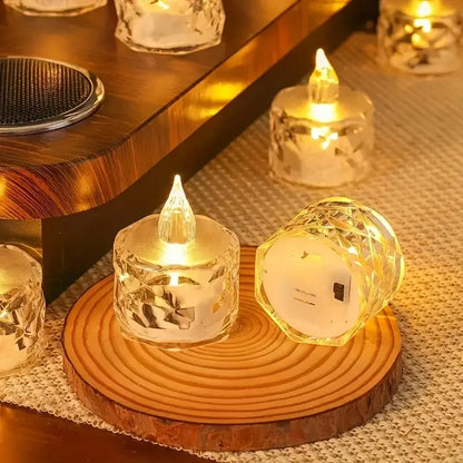 Crystal Flameless Candle Set