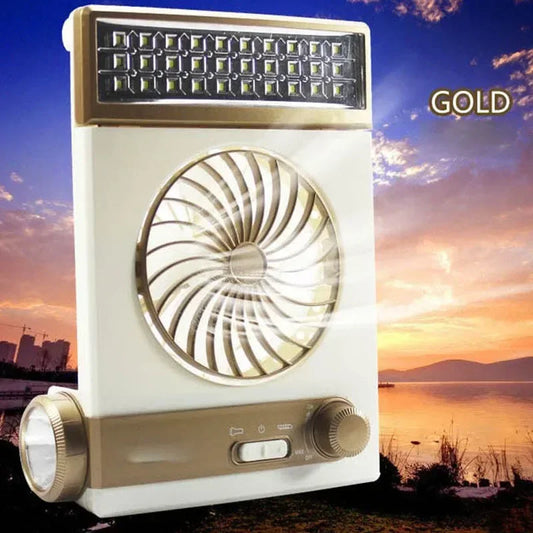 Mini Solar Fan Lamp