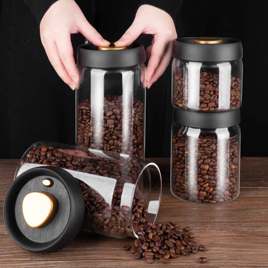 Vacuum Glass Storage Jar